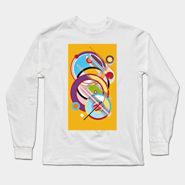 Expressive automatism abstract 8300. Long Sleeve T-Shirt by artsale